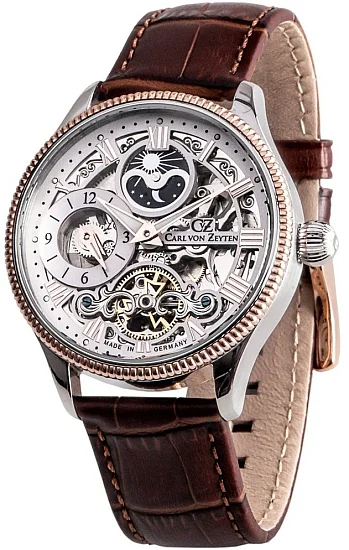 Carl von Zeyten Kirnbach Automatic Skeleton GMT Sapphire CVZ0034RWHS