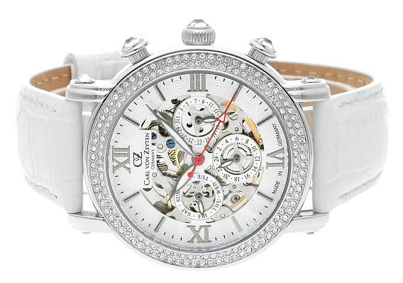 Carl von Zeyten Kniebis Lady Automatic Skeleton CVZ0062WH