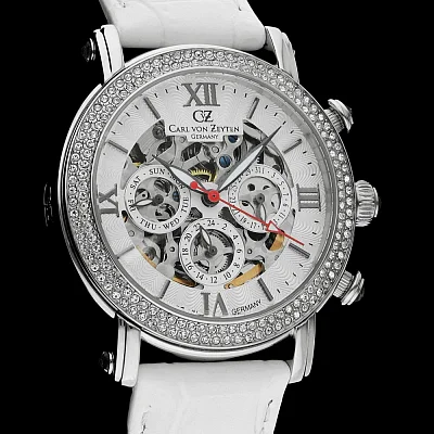 Carl von Zeyten Kniebis Lady Automatic Skeleton CVZ0062WH