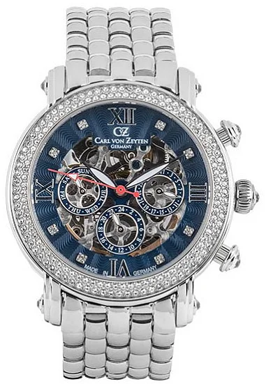 Carl von Zeyten Kniebis Lady Automatic Skeleton Sapphire CVZ0062BLMS