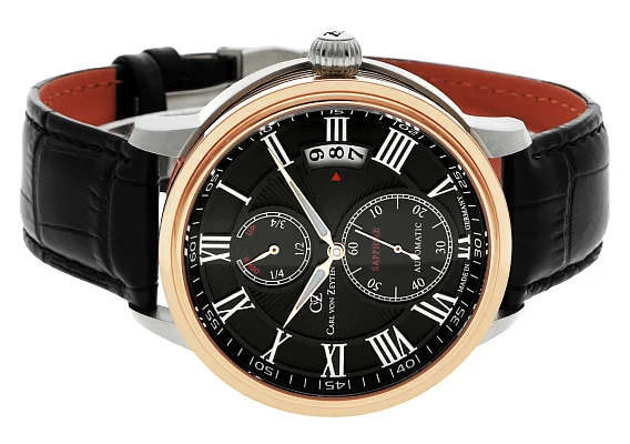 Carl von Zeyten Munstertal Automatic Small-Second Power Reserve Sapphire CVZ0082BKS