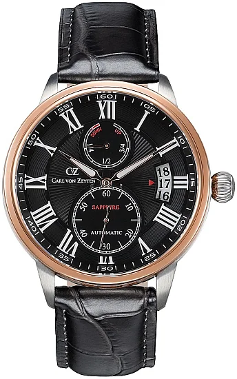 Carl von Zeyten Munstertal Automatic Small-Second Power Reserve Sapphire CVZ0082BKS