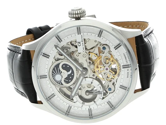 Carl von Zeyten Neustadt Automatic Moonphase GMT Skeleton CVZ0008WH