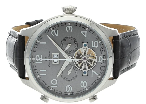 Carl von Zeyten Schonwald Automatic Open-Heart Big Date Calendar CVZ0003SGY