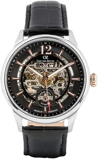 Carl von Zeyten Schramberg Automatic Skeleton Sapphire CVZ0080BKRS