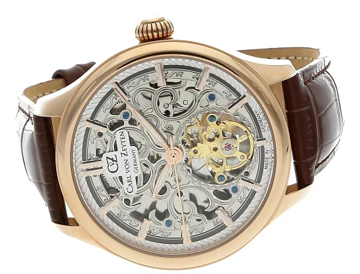 Carl von Zeyten St. Georgen Automatic Skeleton PVD Limited Edition Sapphire CVZ0014RSLS