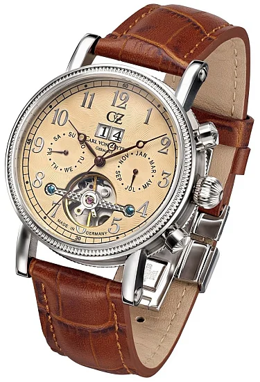 Carl von Zeyten Titisee Automatic Open-Heart Big Date Calendar CVZ0028CR