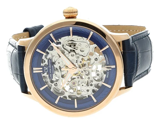 Carl von Zeyten Triberg Automatic Skeleton Rose Gold PVD Limited Edition Sapphire CVZ0013RBLS