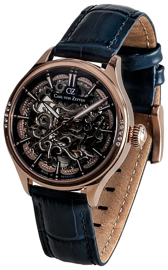 Carl von Zeyten Wildsee Automatic Skeleton Rose Gold PVD CVZ0057RBL
