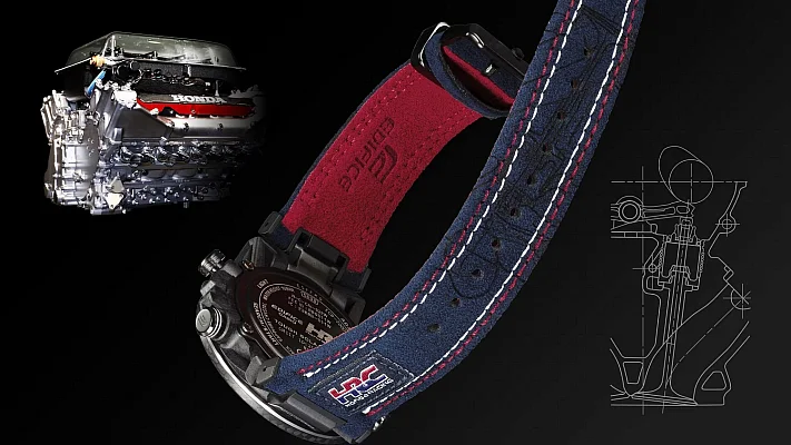 Casio Edifice Analog-Digital Carbon Smartphone Link Bluetooth Honda Racing Limited Edition ECB-2000HR-1AER