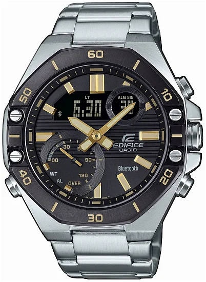 Casio Edifice Analog-Digital Smartphone Link Bluetooth Schedule Timer ECB-10DB-1A9EF