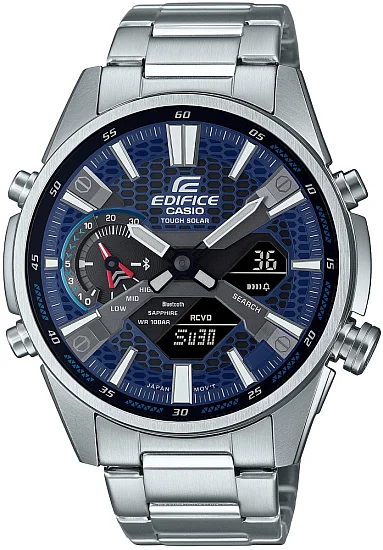 Casio Edifice Analog-Digital Smartphone Link Bluetooth Solar Sapphire ECB-S100D-2AEF