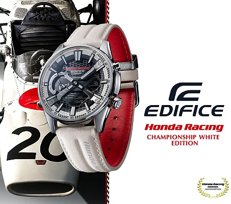 Casio Edifice Analog-Digital Smartphone Link Bluetooth Solar Sapphire Honda Racing ECB-S100HR-1AER