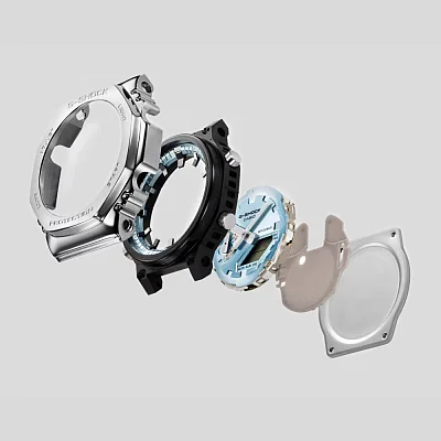 Casio G-Shock Steel Analog-Digital Metal-Covered GM-2110D-8AER