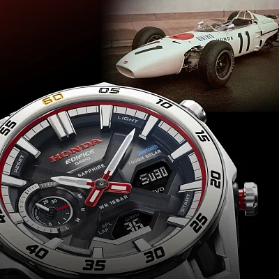 Casio Edifice Solar Analog-Digital Smartphone Link Bluetooth x Honda Anniversary Edition ECB-2300HR-1AER