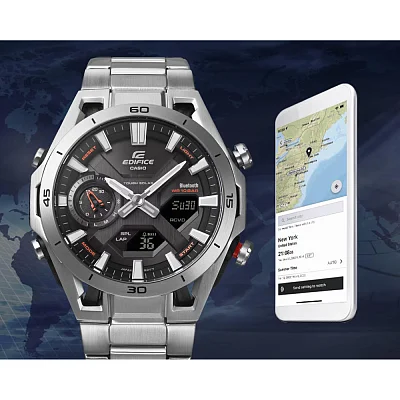 Casio Edifice Solar Analog-Digital Smartphone Link Bluetooth ECB-2300D-1AEF