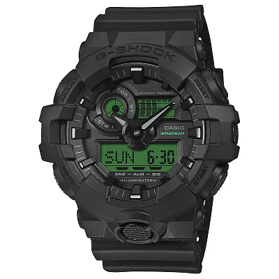 Casio G-Shock Analog-Digital Black and Electro Green Special Edition GA-700BEG-1AER