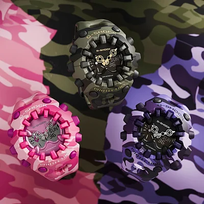 Casio G-Shock Analog-Digital Bold Camo GA-V01CMG-3AER