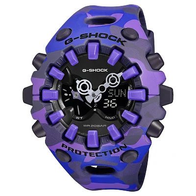 Casio G-Shock Analog-Digital Bold Violet-Blue Camo GA-V01CMG-6AER