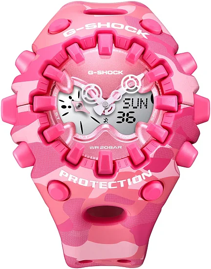Casio G-Shock Analog-Digital Bold Pink Camo GA-V01CMG-4AER