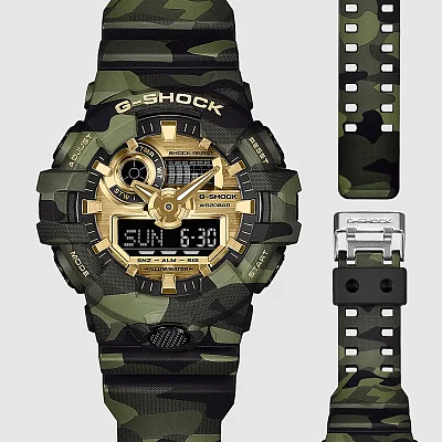 Casio G-Shock Analog-Digital Bold Camo GA-700CMG-3AER