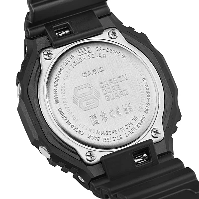 Casio G-Shock Analog-Digital Carbon Core Bluetooth Solar Black and Electro Green Edition GA-B2100BEG-1AER