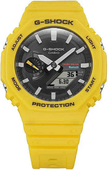 Casio G-Shock Analog-Digital Carbon Core Bluetooth Solar Yellow GA-B2100C-9AER
