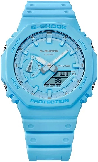 Casio G-Shock Analog-Digital Carbon Core Guard Light-Blue GA-2100-2A2ER