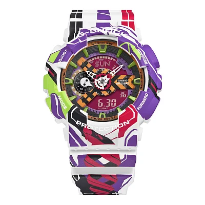Casio G-Shock Analog-Digital Evangelion Collaboration Model GA-110EVA30-7AER