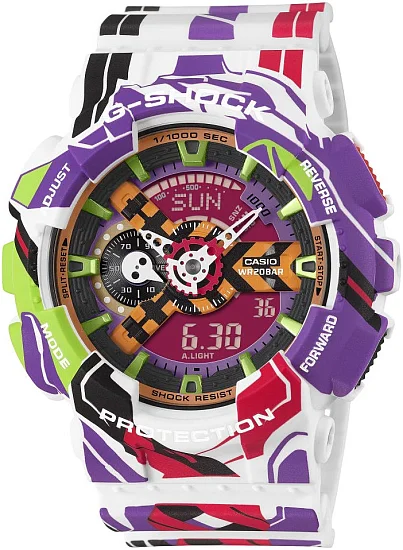Casio G-Shock Analog-Digital Evangelion Collaboration Model GA-110EVA30-7AER