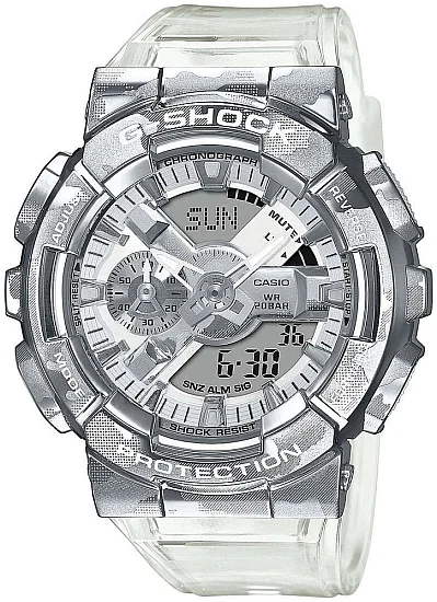Casio G-Shock Analog-Digital Steel Metal-Covered Skeleton Camouflage GM-110SCM-1AER