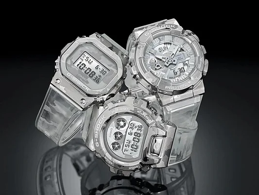 Casio G-Shock Analog-Digital Steel Metal-Covered Skeleton Camouflage GM-110SCM-1AER