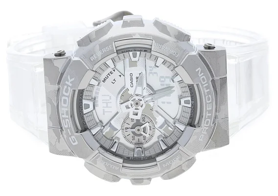 Casio G-Shock Analog-Digital Steel Metal-Covered Skeleton Camouflage GM-110SCM-1AER