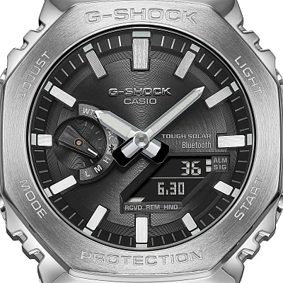 Casio G-Shock Analog-Digital in Steel Bluetooth Solar GM-B2100SD-1AER