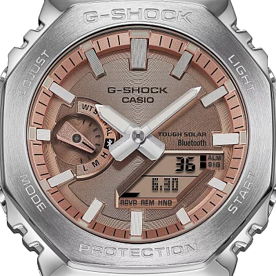 Casio G-Shock Analog-Digital in Steel Bluetooth Solar GM-B2100AD-5AER