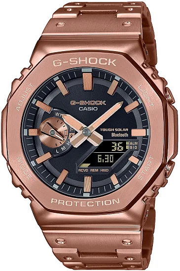 Casio G-Shock Analog-Digital in Steel Bluetooth Solar Rose Gold GM-B2100GD-5AER