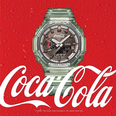 Casio G-Shock Analog-Digital x Coca-Cola Collaboration Model GA-2100CC-3AER
