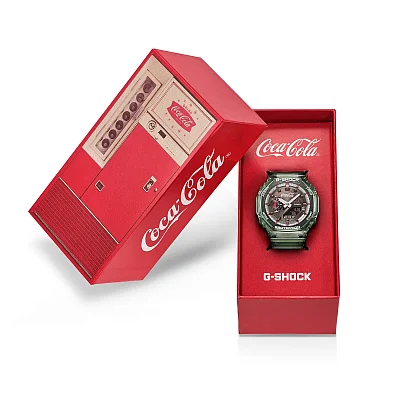 Casio G-Shock Analog-Digital x Coca-Cola Collaboration Model GA-2100CC-3AER