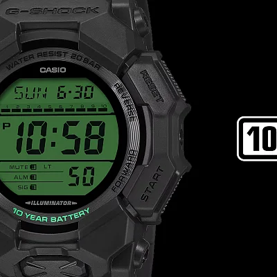 Casio G-Shock Digital Black and Electro Green Edition GD-010BEG-1ER