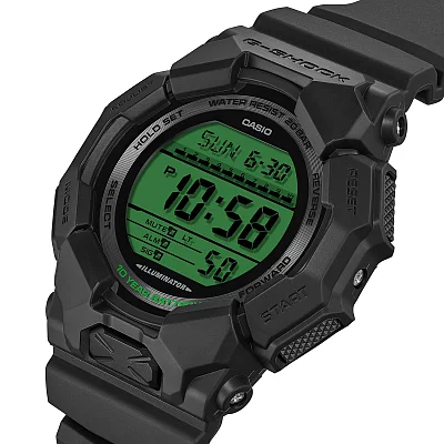 Casio G-Shock Digital Black and Electro Green Edition GD-010BEG-1ER