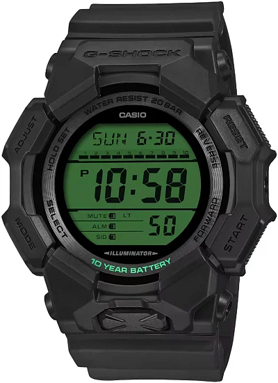 Casio G-Shock Digital Black and Electro Green Edition GD-010BEG-1ER
