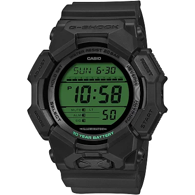 Casio G-Shock Digital Black and Electro Green Edition GD-010BEG-1ER