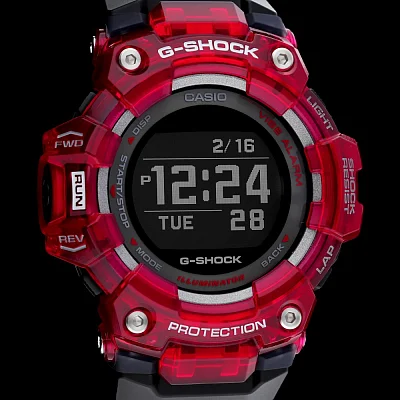 Casio G-Shock Digital Bluetooth Smartphone Link Steptracker GBD-100SM-4A1ER