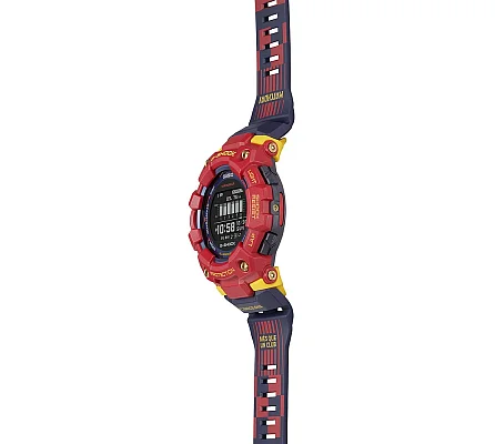 Casio G-Shock Digital Bluetooth Smartphone Link Steptracker Barcelona Special Edition GBD-100BAR-4ER
