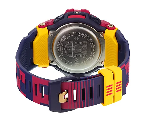 Casio G-Shock Digital Bluetooth Smartphone Link Steptracker Barcelona Special Edition GBD-100BAR-4ER