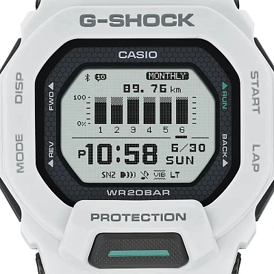 Casio G-Shock Digital Bluetooth Smartphone Link Steptracker Black GBD-200-7ER