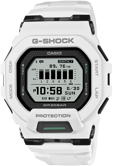 Casio G-Shock Digital Bluetooth Smartphone Link Steptracker Black GBD-200-7ER