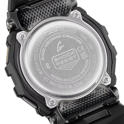 Casio G-Shock Digital Bluetooth Smartphone Link Steptracker Black GBD-200-1A1ER