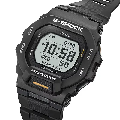 Casio G-Shock Digital Bluetooth Smartphone Link Steptracker Black GBD-200-1A1ER