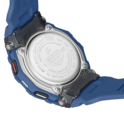 Casio G-Shock Digital Bluetooth Smartphone Link Steptracker Blue GBD-200-2ER